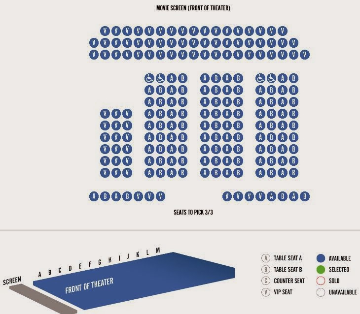 Studio Movie Grill Seating Chart