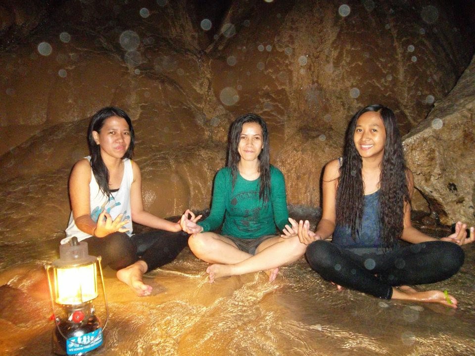 posing at Sumaguing Cave spelunking at Sumaguing Cave Sagada