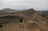 Tras haber pasado el tramos de la laguna turquesa, en Tongariro. Tras haber pasado el tramos de la laguna turquesa, en Tongariro.