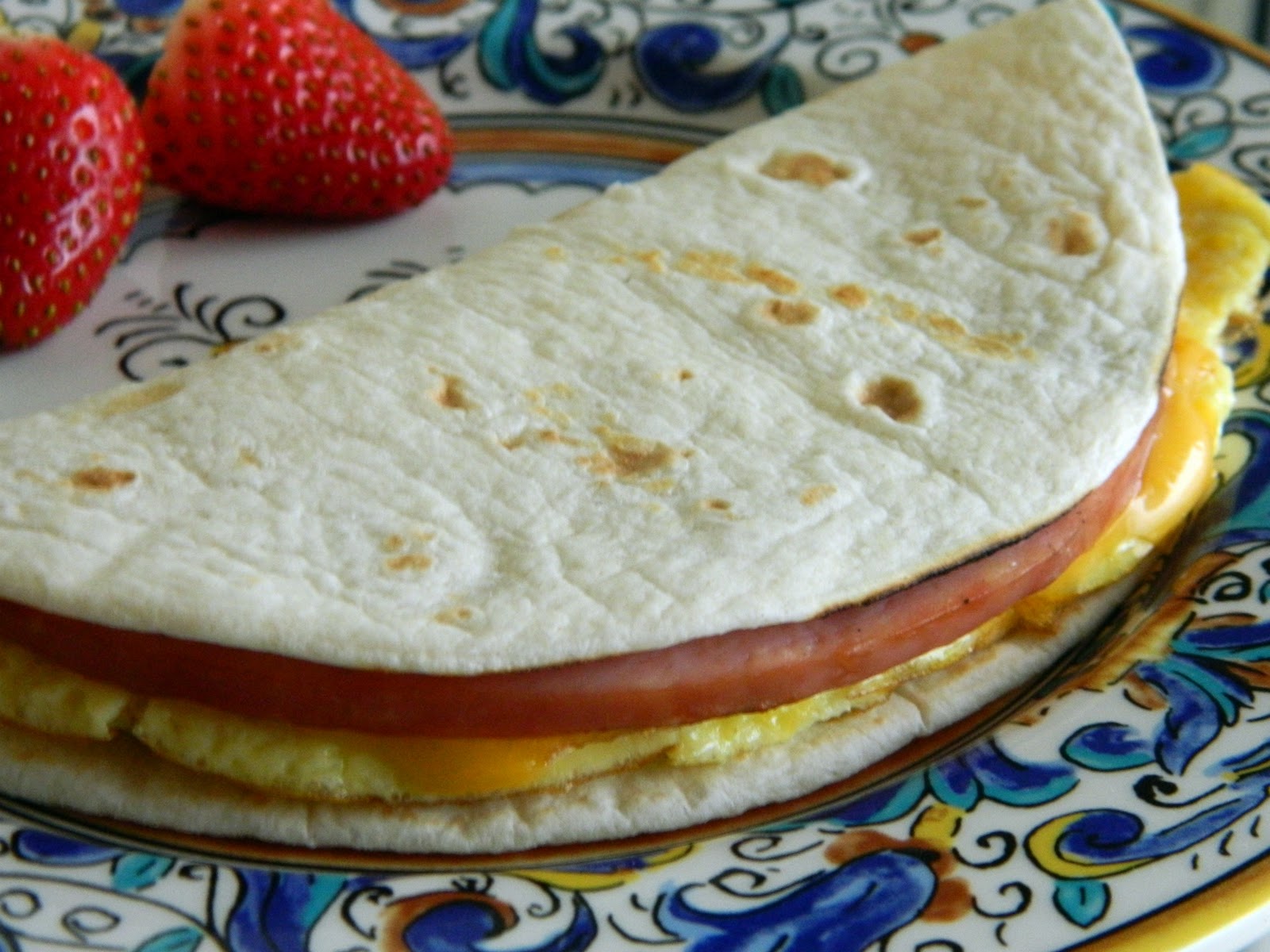 Sewright Dunkin Donuts at Home Egg Ham Wake up Wrap