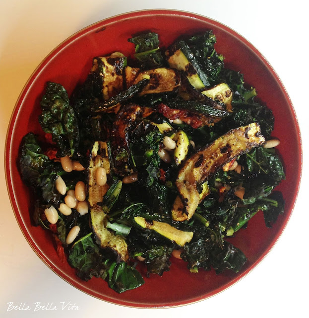 Bella Bella Vita In The Kitchen Grilled Kale, Zucchini And