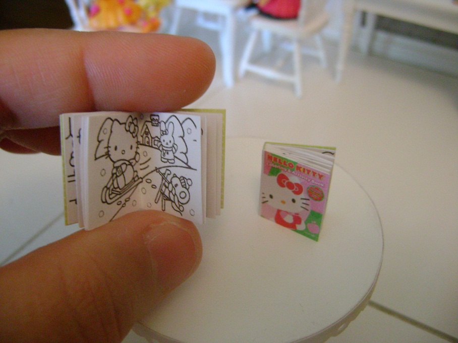 Baking In Miniature: Hello Kitty Miniature Coloring Books