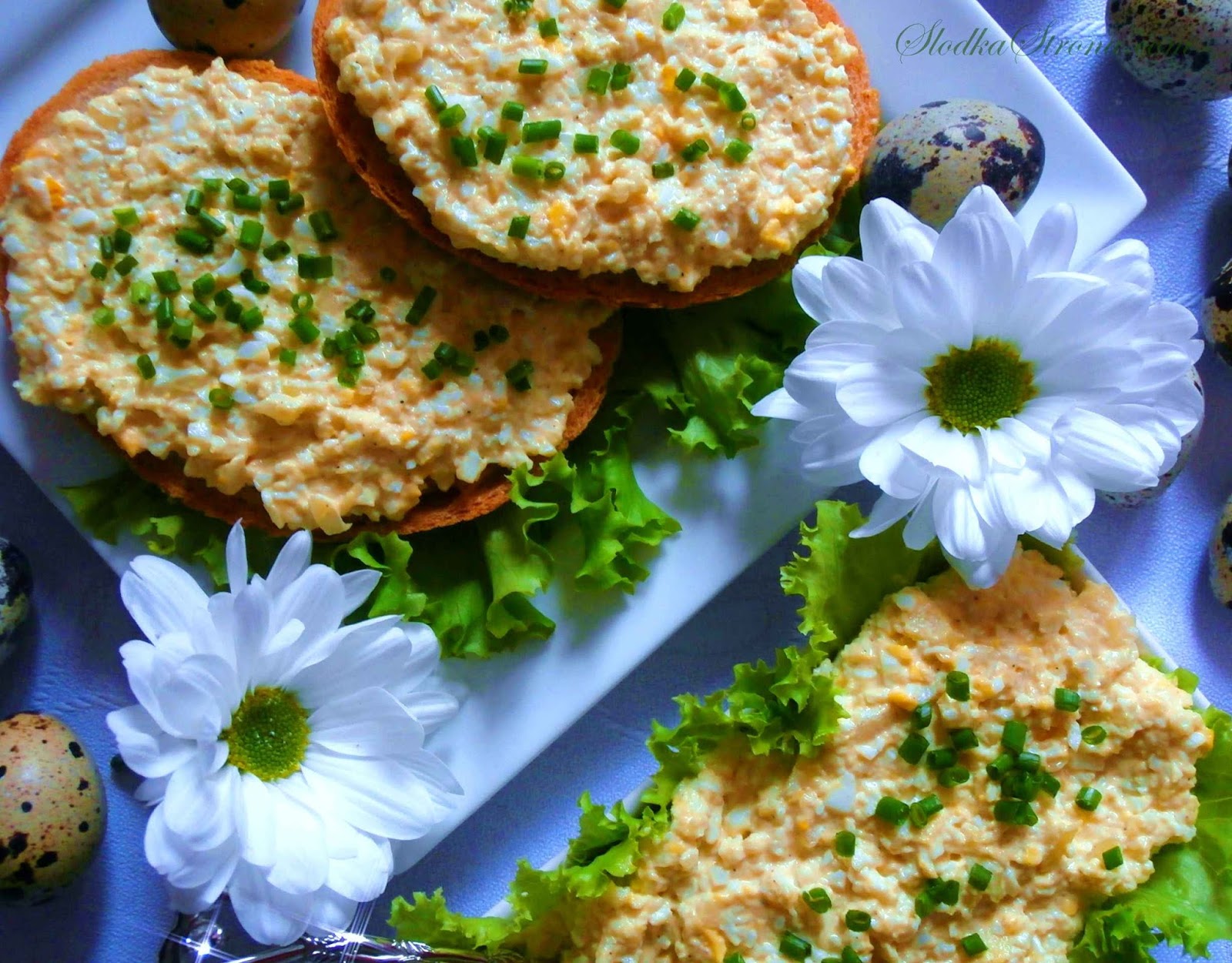 Pasta Jajeczna - Przepis - Słodka Strona