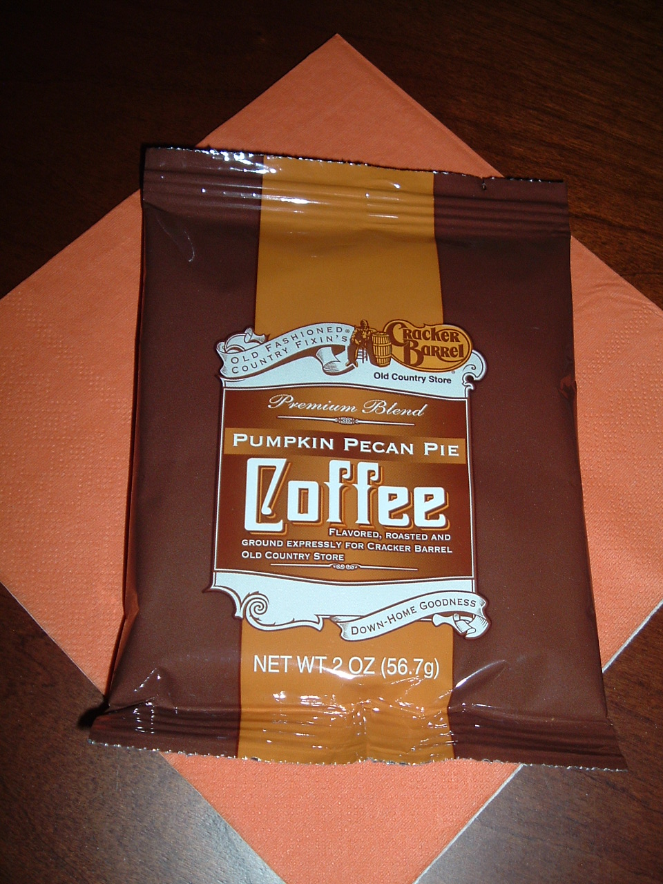 My new favorite coffee from Cracker Barrel Pumpkin pecan