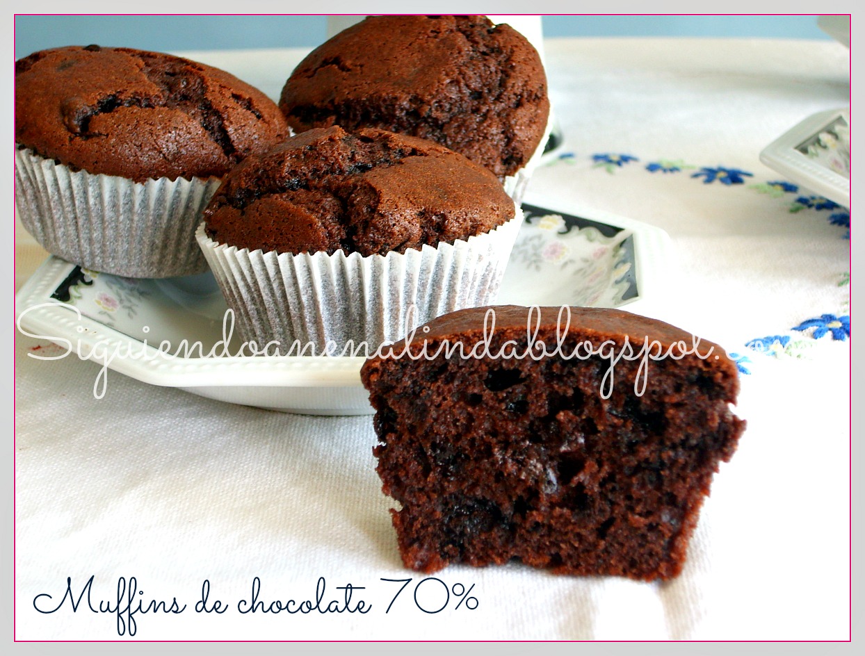 Siguiendo a Nenalinda Muffins de chocolate 70..