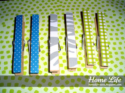 Finished clothespin magnets