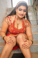 Hot Mallu Babilona Aunty Thighs and Cleavage Show Images
