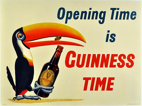 Opening time is guinness time vintage beer poster www.freevintageposters.com