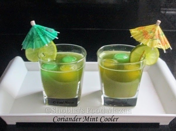 coriander mint cooler