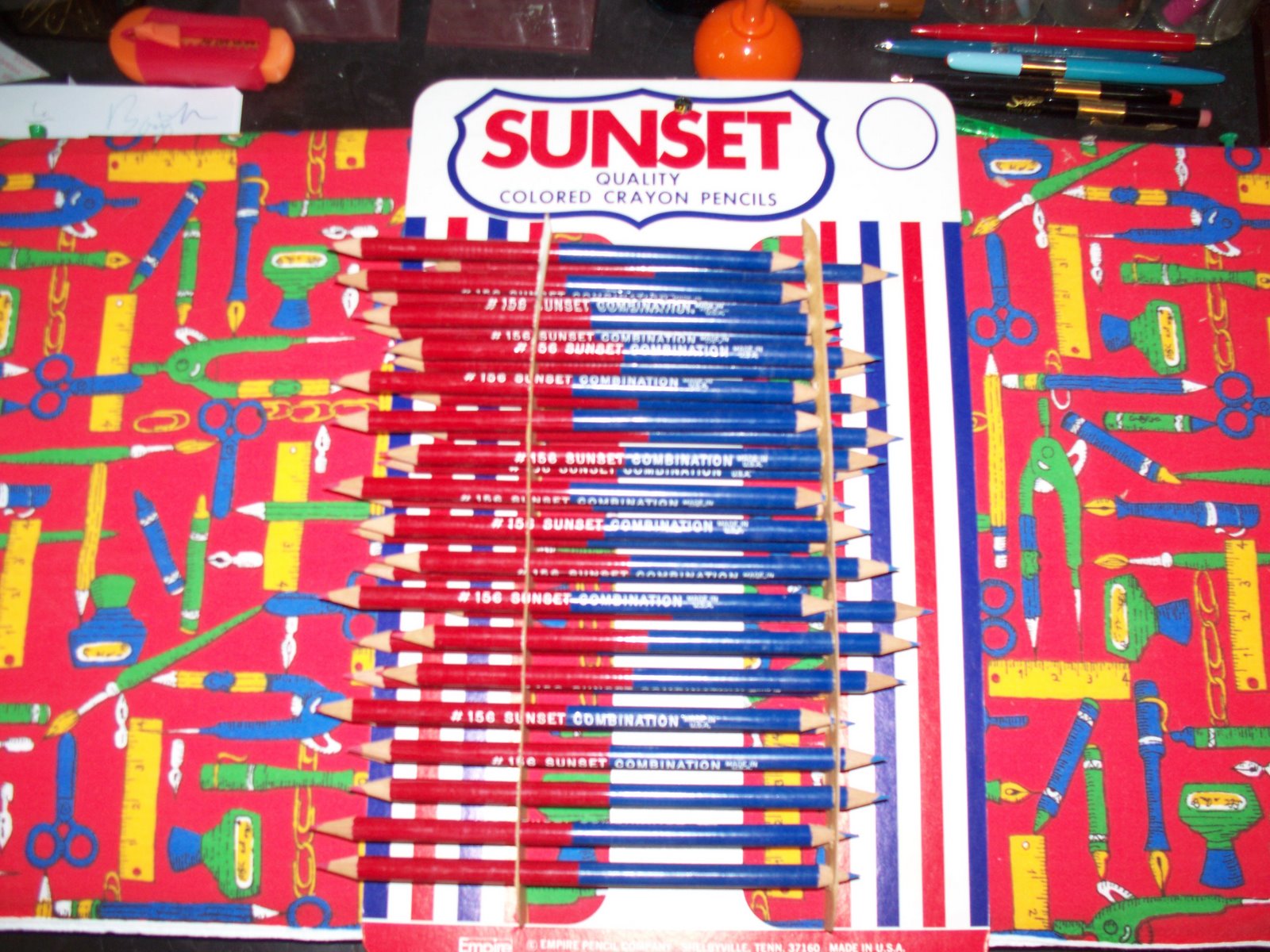 My Supply Room: SunSet Colored Pencils