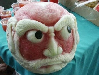 Tỉa khắc dưa hấu nghệ thuật - H&igrave;nh ảnh đẹp