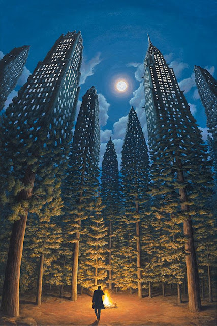 33 Karya Lukisan Ilusi Optik Indah dari Rob Gonsalves 33 Karya Lukisan Ilusi Optik Indah dari Rob Gonsalves