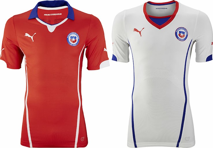Chile+2014+World+Cup+Home+and+Away+Kits.