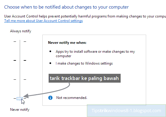 menonaktifkan uac di windows 8.1 menonaktifkan uac di windows 8.1