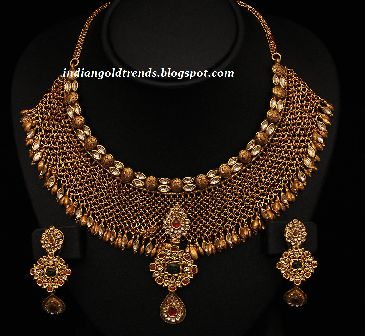 حلي هندي Gold+necklce+antique