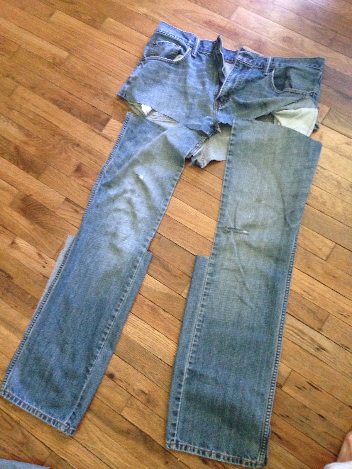 Sticky Genius Behind the Seams Old Denim Jeans Cool Denim Dress