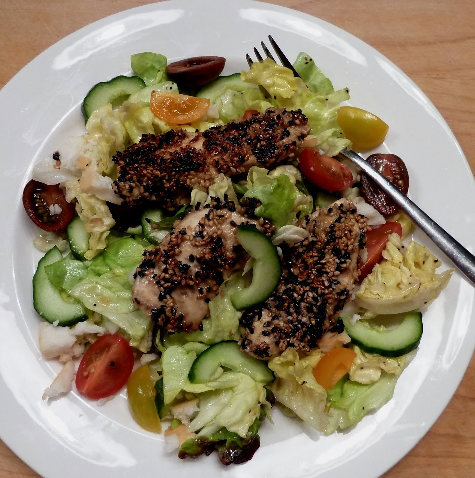 Cracked Pepper Sesame Seed Chicken Salad