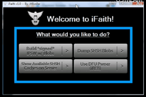 Download iFaith To Save SHSH Blobs Dumper [ iPhone, iPod Touch, iPad ]