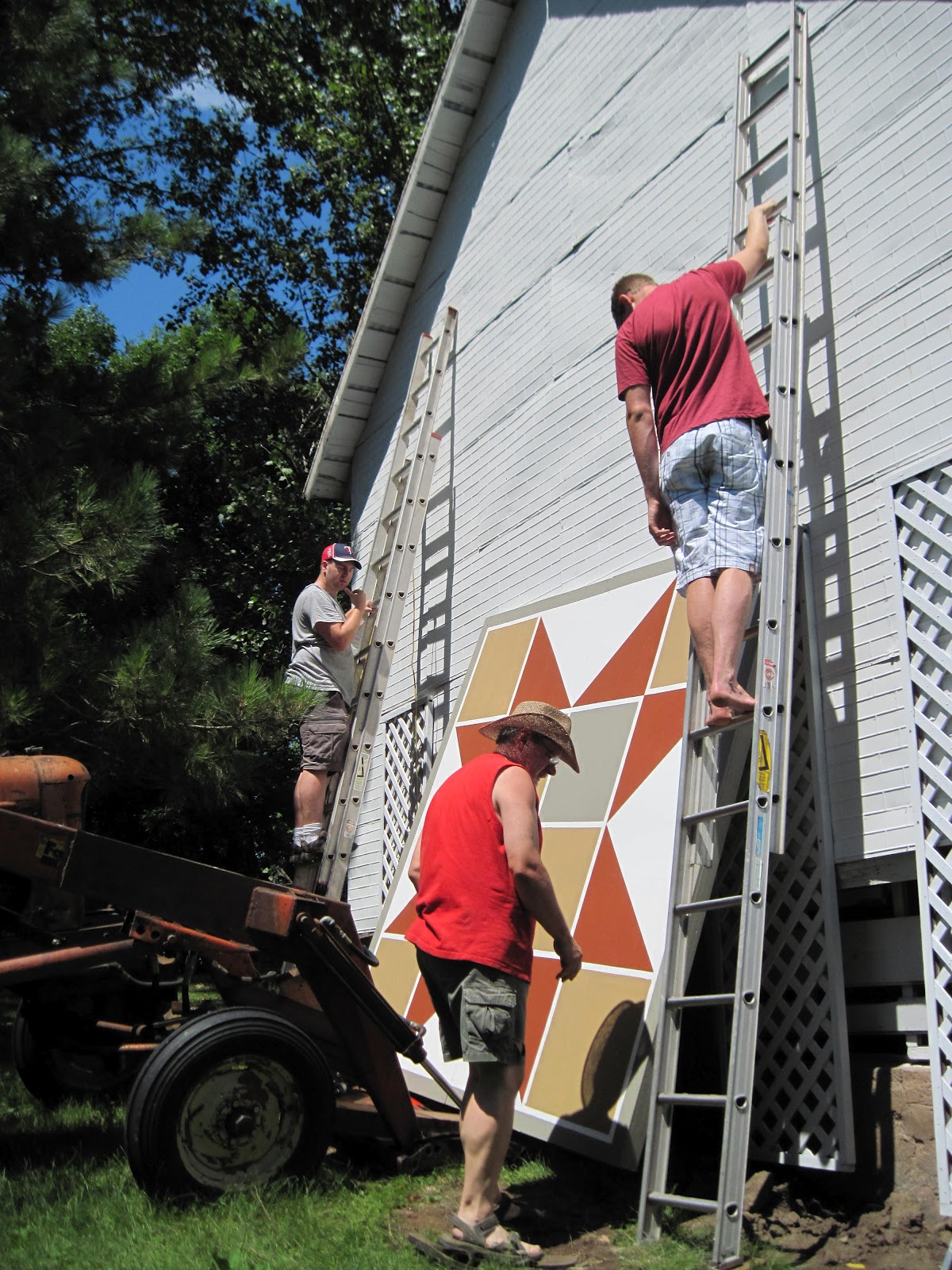 ConnieSlama How to Hang a Barn Quilt Stage 2 of Project