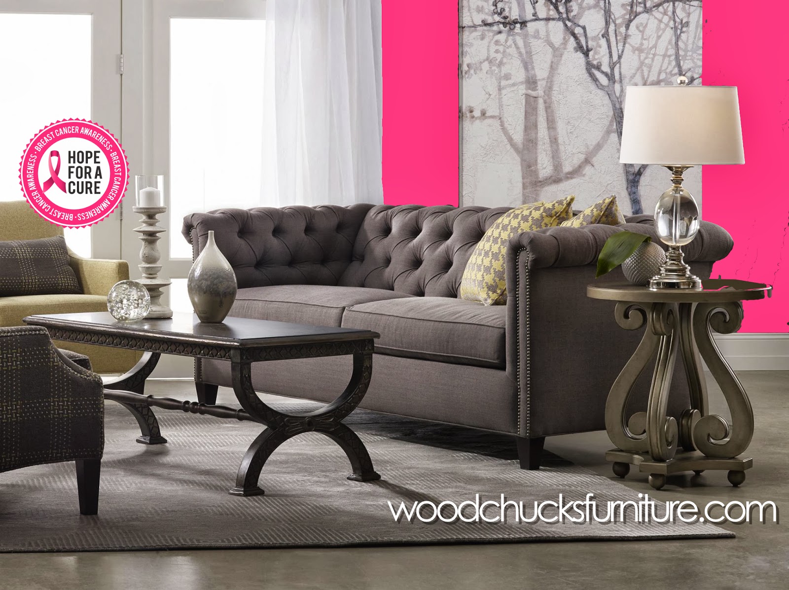 Woodchuck's Fine Furniture and Decor Going Pink for Breast Cancer