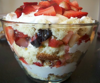 Pound Cake With Fruit And Cool Whip Pound Cake With Fruit And Cool Whip