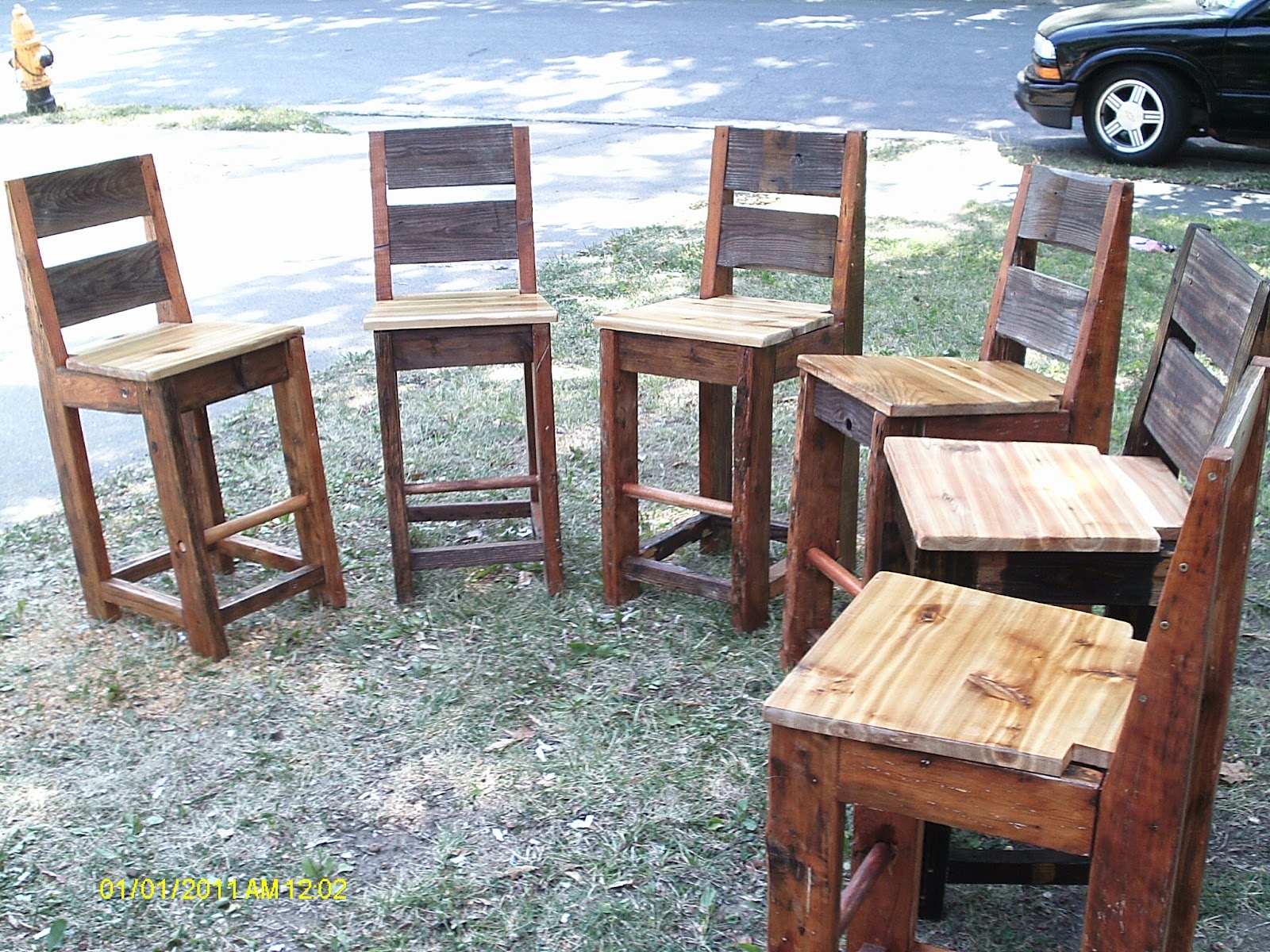Handmade Rustic Log Furniture 48 X 36 Tall Pub Table With