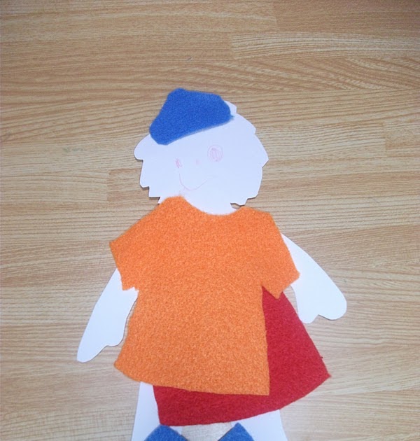 Preschool Crafts for Kids*: Felt Clothes Paper Doll Craft