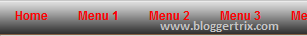 menubar,horizantal menu bar