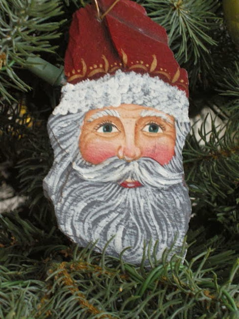 Santa Blue Eyes painted Santa Margaret Ryall