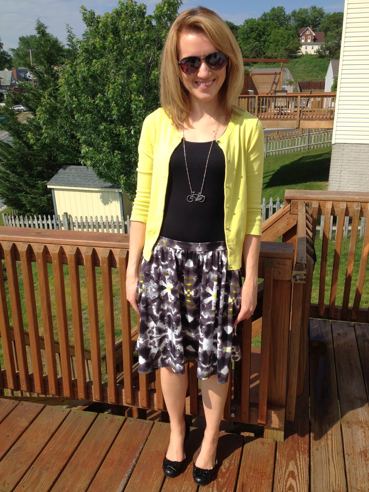 A Little Bit of WoWe Teacher Style Yellow Cardigan