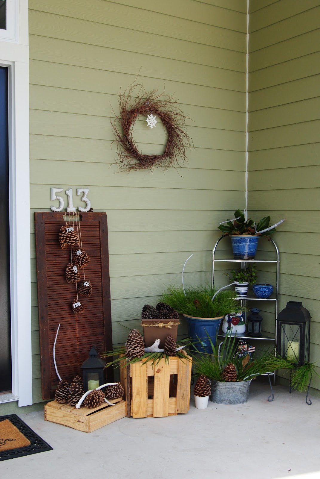 Today Is... Rustic January Front Porch