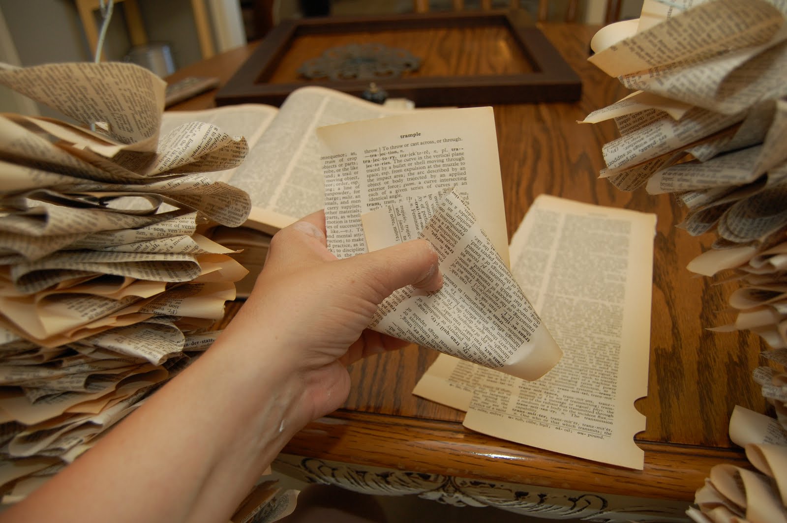 Boxers, Cleats, and Me Dictionary Wreath Tutorial