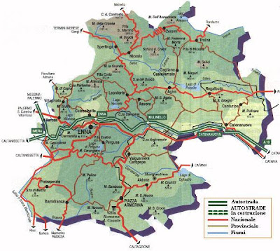 Mappa di Enna Provincia immagini