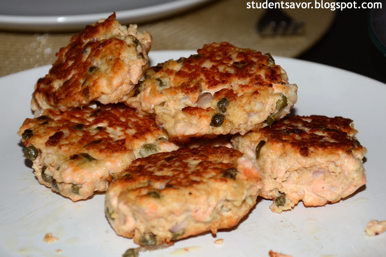 STUDENT SAVOR Salmon Cakes + Roasted Cauliflower