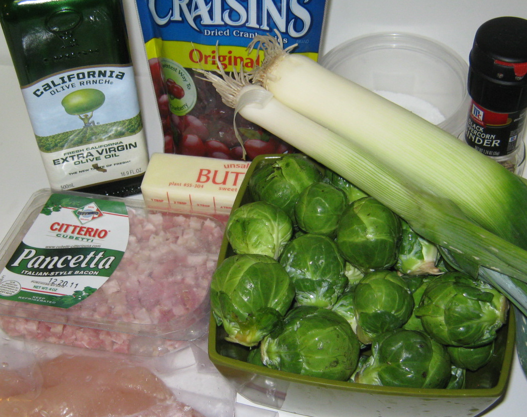Step by Step in the kitchen Roasted Brussels Sprouts with Chicken and