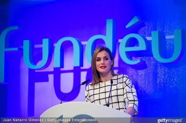 Queen Letizia of Spain attends Fundeu 10th Anniversary at BBVA Foundation