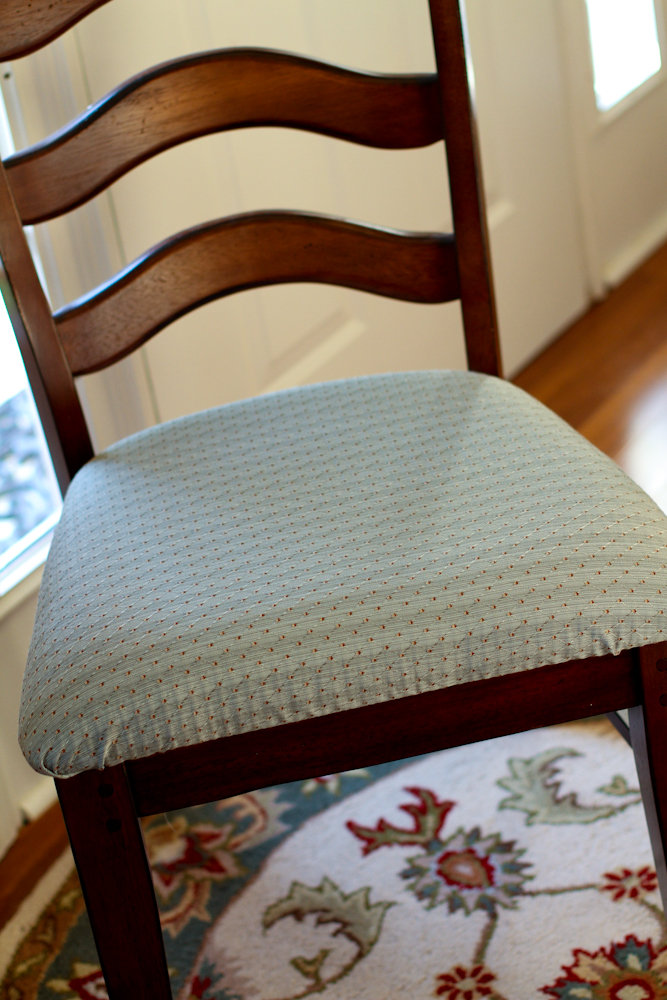 Recovering the Dining Room Chairs Scissors & Spatulas