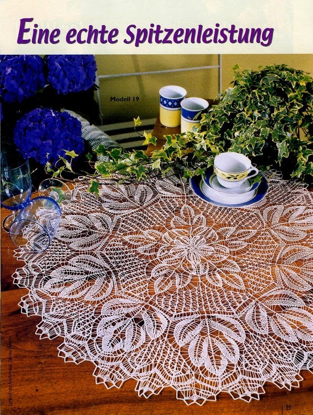 Kira knitting Scheme knitted tablecloths 15