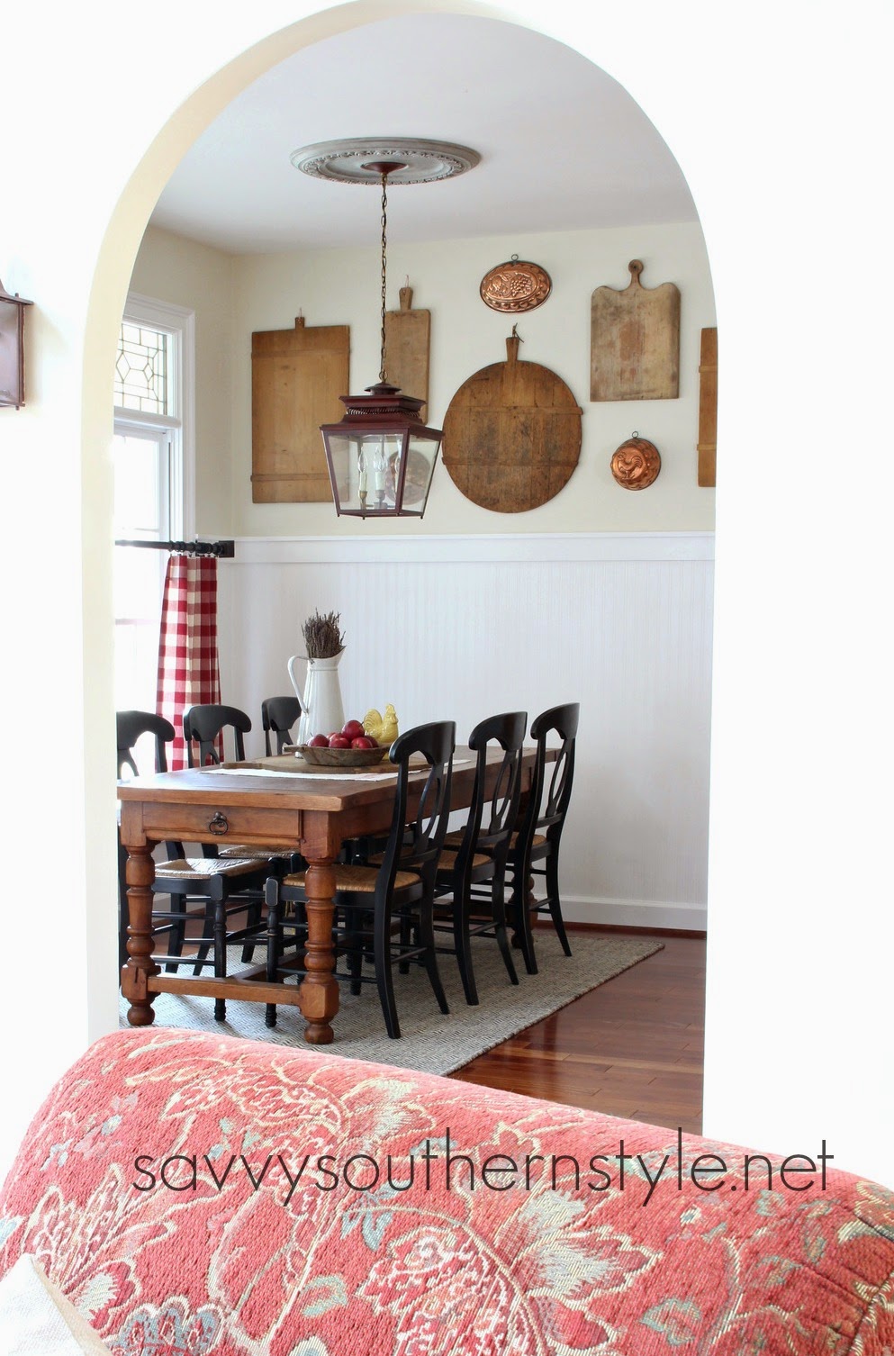 Savvy Southern Style Gallery Wall in the Breakfast Room