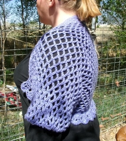 Copper Llama Studio: Plus Size Fish Net Crochet Shrug Pattern