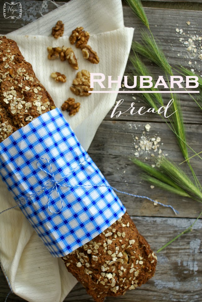 rhubarb bread / rabarbarin kruh