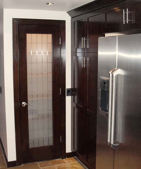 The glass above interior doors design by Ambiance