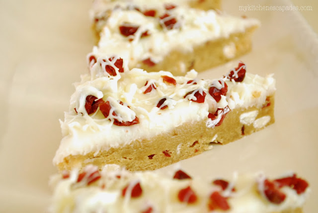 White Chocolate Cranberry Bliss Bars