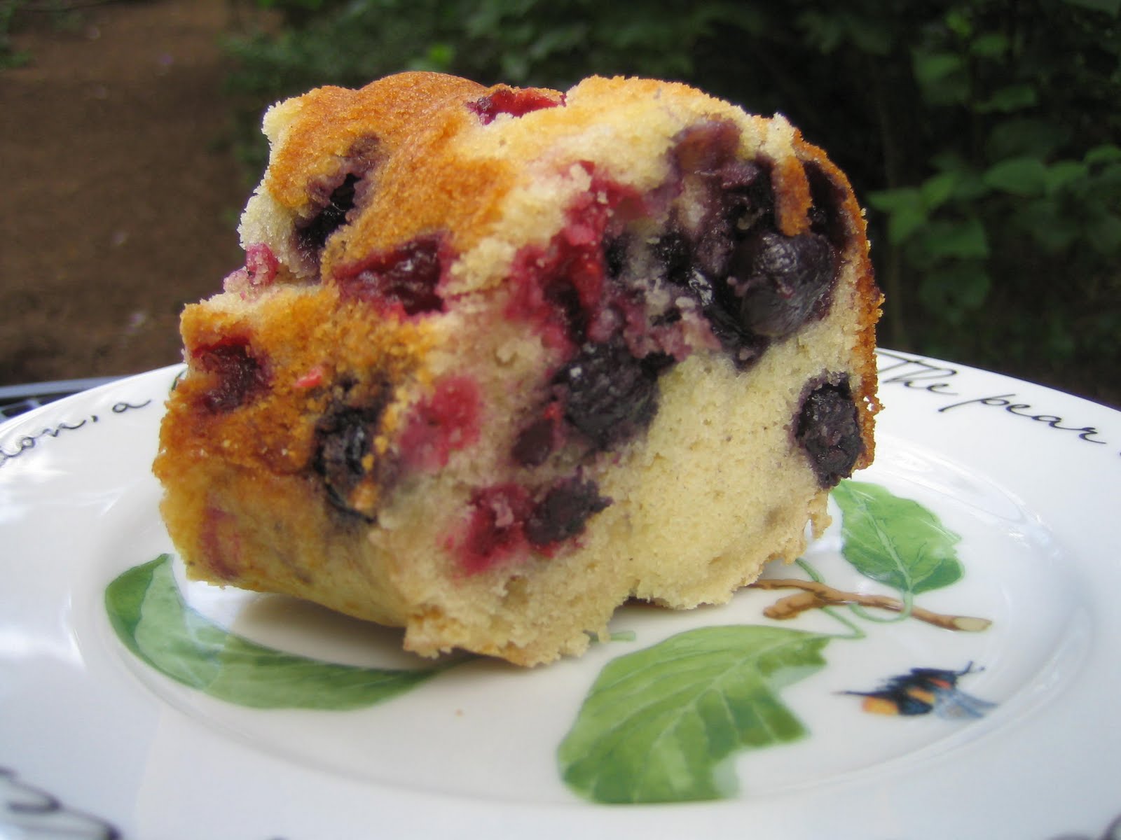 Blue Kale Road BlueberryRaspberry Pound Cake, Tomato Soup and Staying