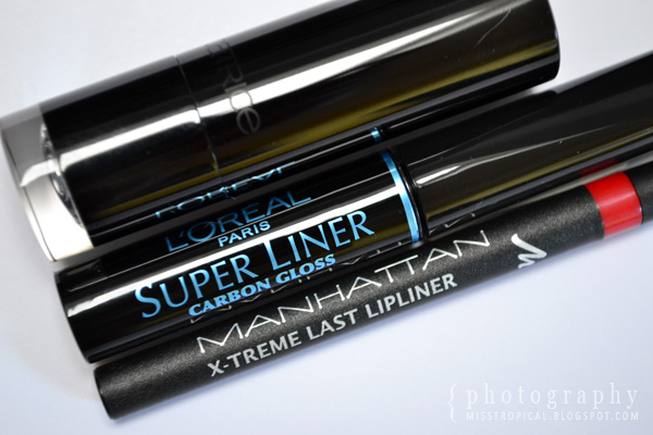 Catrice 090 Like My High Heels Loreal Super Liner Carbon Gloss Manhattan X-treme Last Lipliner
