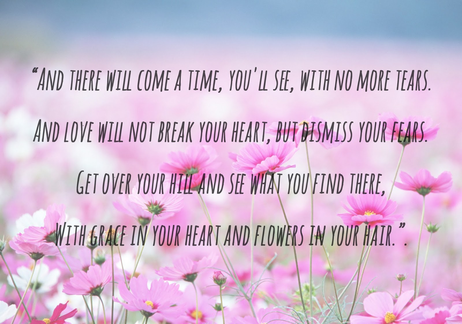 Hello World Flowers in Your Hair