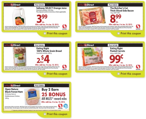 Coupons emailed daily