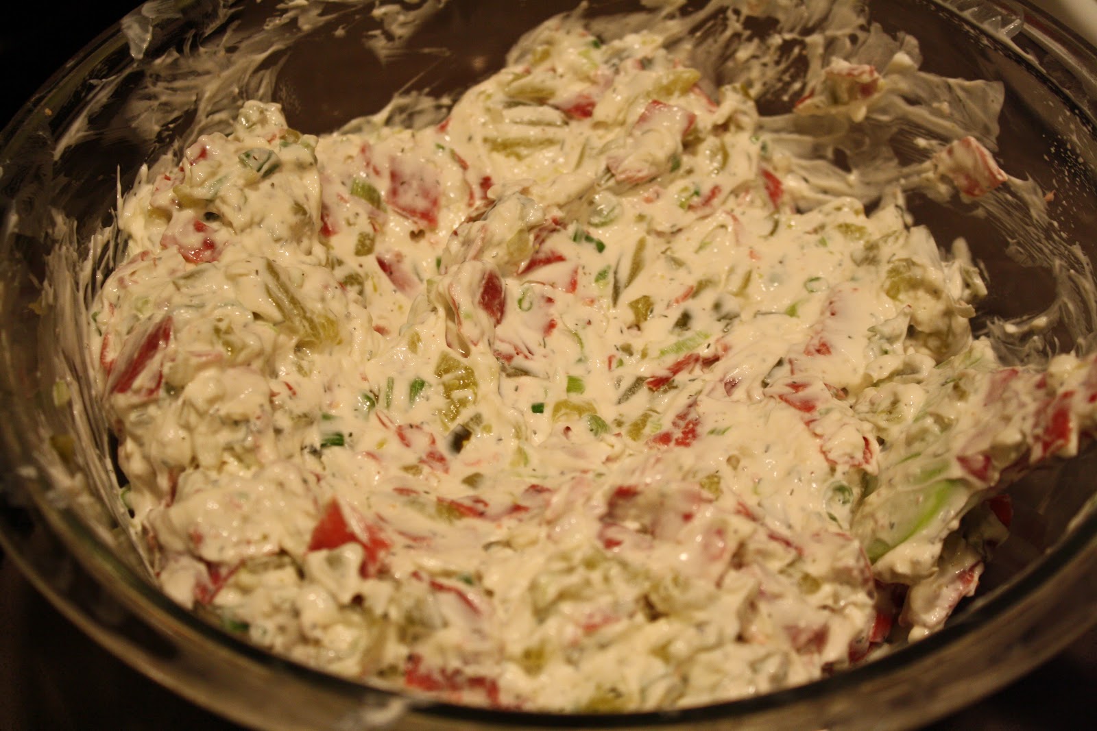 Making Mama's Kitchen Dried Beef & Pickle Dip