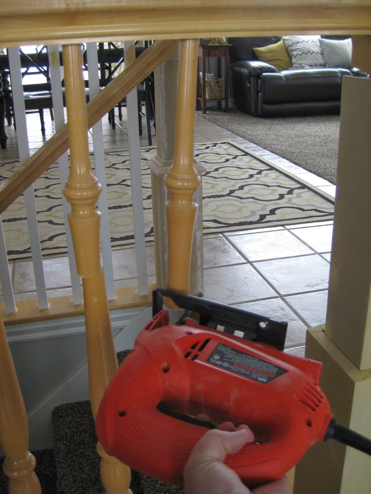 TDA decorating and design DIY Stair Banister Tutorial Part 2