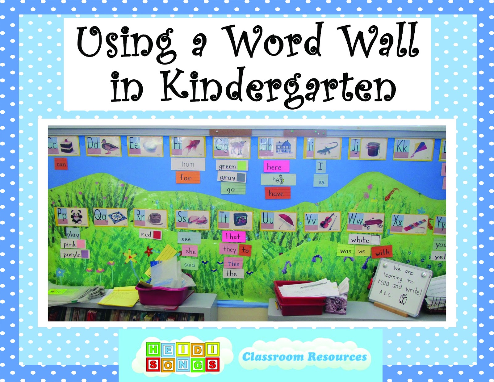 Using a Word Wall in Kindergarten